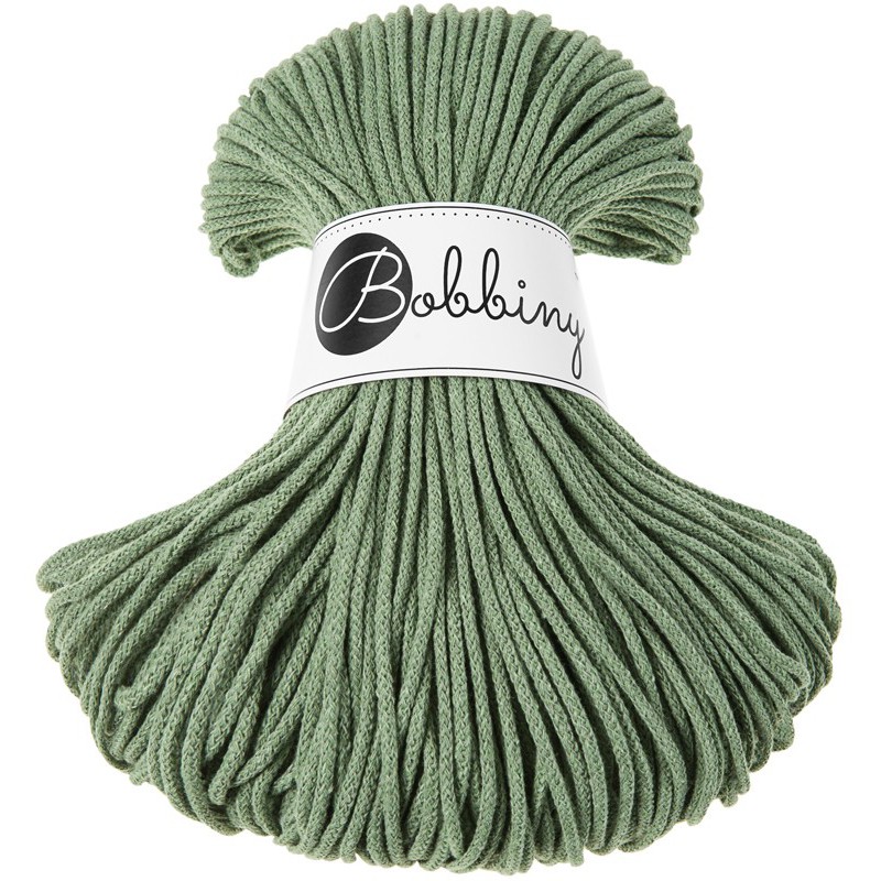 Eucalyptus green cotton cord 100m - BOBBINY