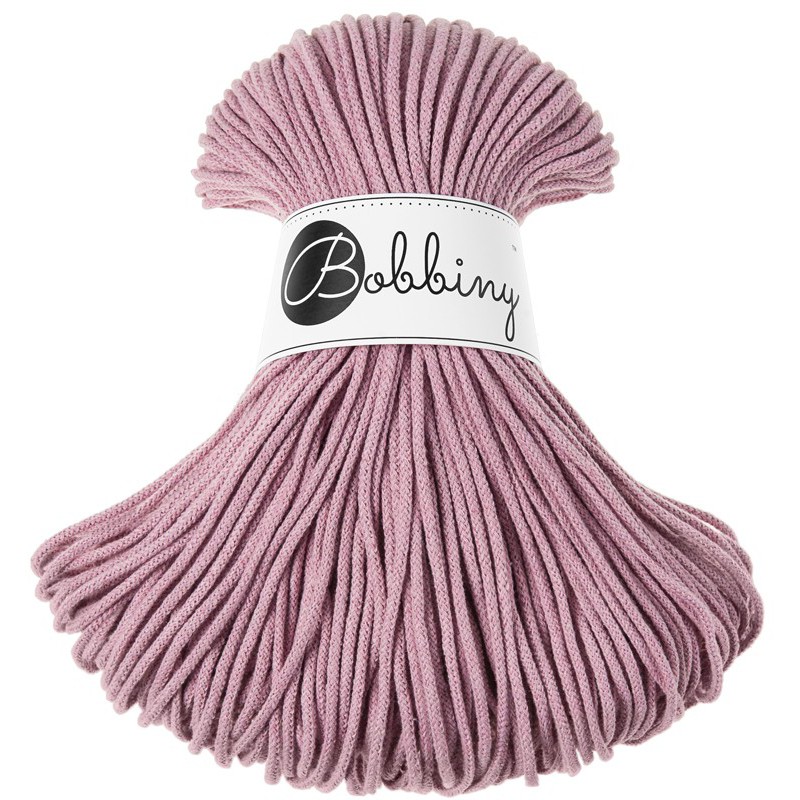 Bobbiny 9mm Single Twist Macrame Cord (Pastel Pink) 33yds/98ft –