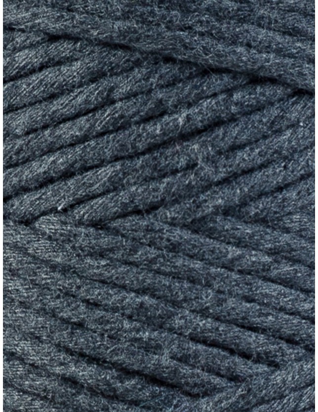Grafitowy macrame cotton cord 3mm 100m Bobbiny