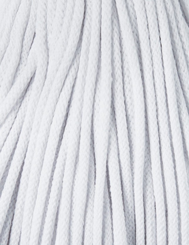 Biały sznurek bawełniany 5mm 100m Bobbiny