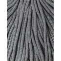 Szary sznurek bawełniany 5mm 100m Bobbiny