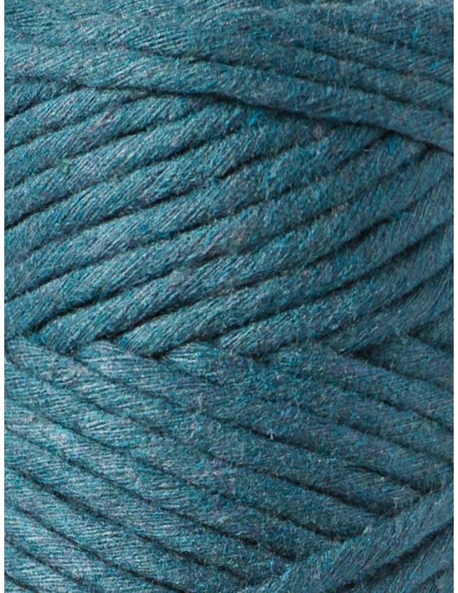 Peacock blue cotton cord 100m 9mm - BOBBINY Jumbo