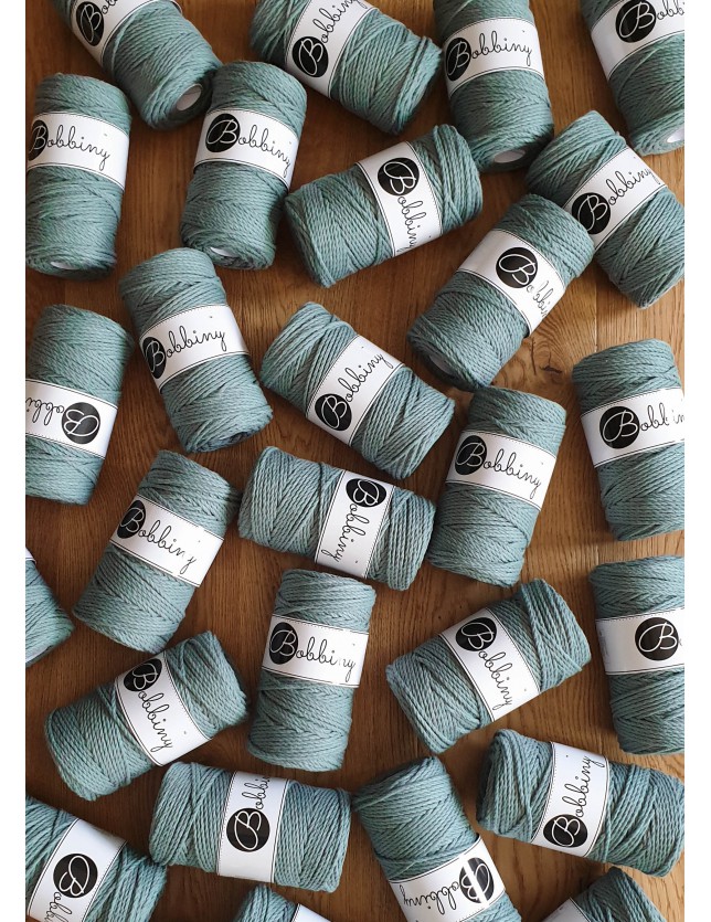 Laurowy sznurek do makramy 3ply 3mm 100m Bobbiny