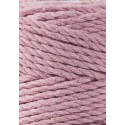 Dusty Pink 3ply macrame cotton rope 3mm 100m Bobbiny