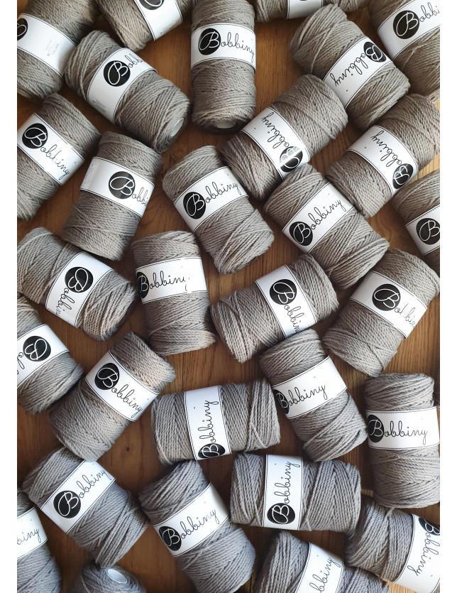 Kawowy sznurek do makramy 3PLY 3mm 100m