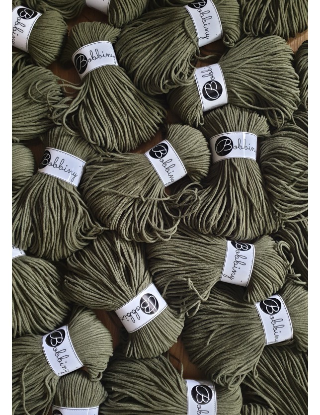 Awokado sznurek bawełniany 3mm 100m Bobbiny