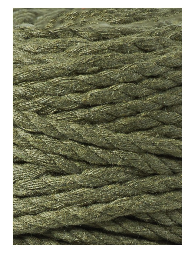 Avocado 3ply macrame cotton rope 5mm 100m Bobbiny