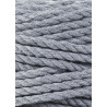Steel 3ply macrame cotton rope 5mm 100m Bobbiny Steel 3ply macrame cotton rope 5mm 100m Bobbiny