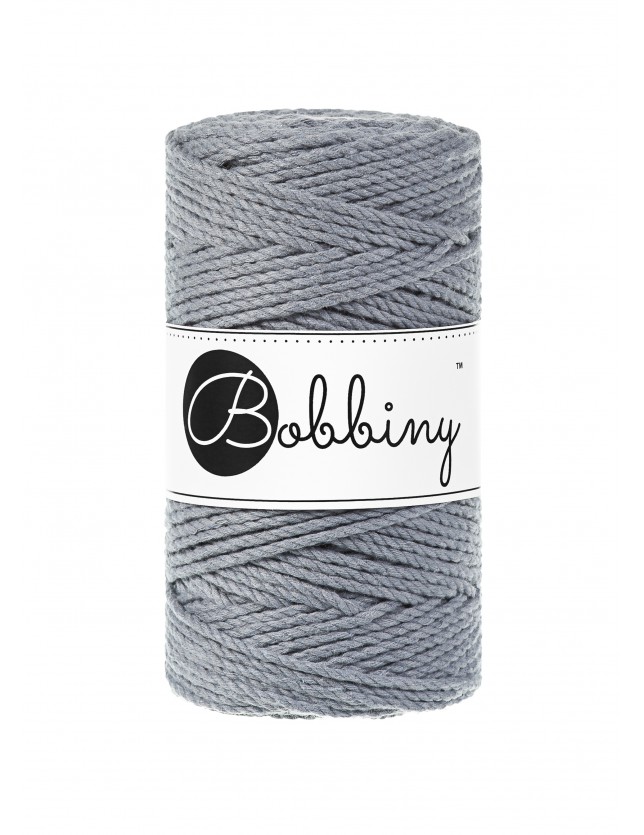 Stalowy sznurek do makramy 3ply 3mm 100m Bobbiny