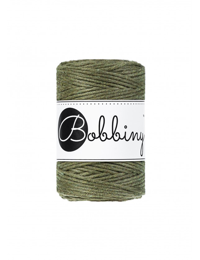 Avocado macrame cotton cord 1.5mm 100m Bobbiny