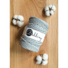 Silver 3ply macrame cotton rope 5mm 100m Bobbiny Silver 3ply macrame cotton rope 5mm 100m Bobbiny