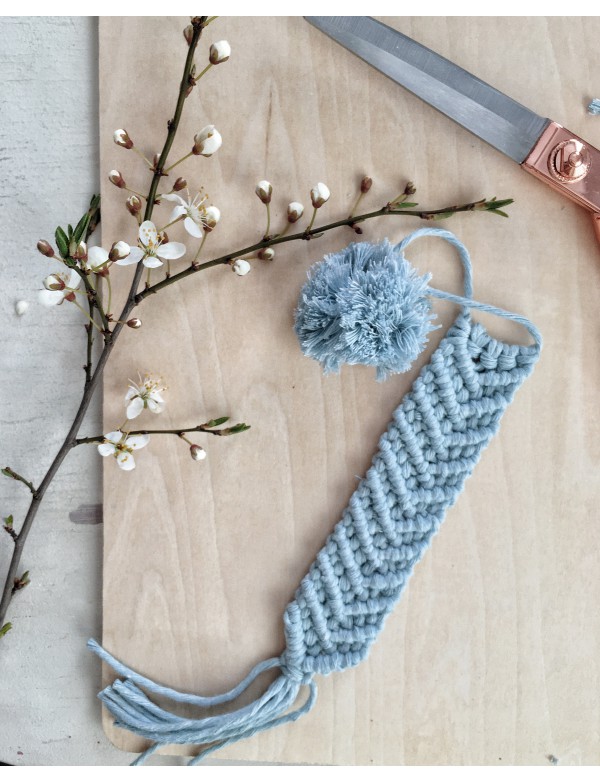 Makramee-Lesezeichen Bobbiny