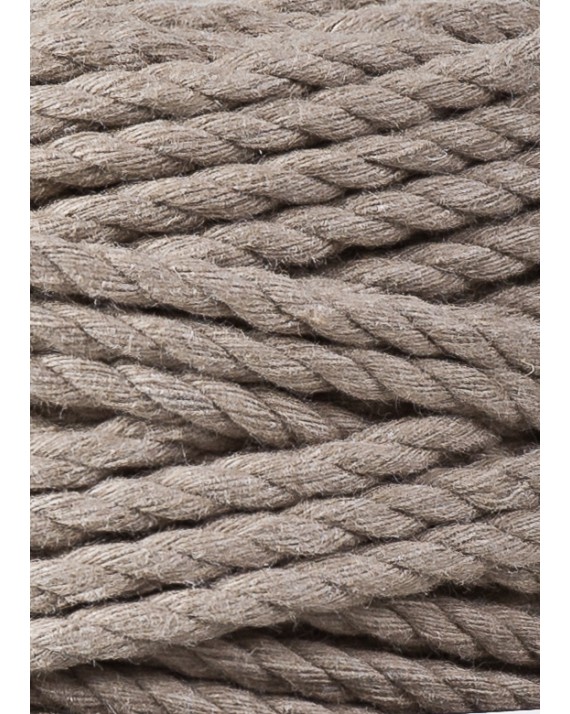 Kawowy sznurek do makramy 3ply 5mm 100m Bobbiny