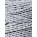 Silver 3ply macrame cotton rope 3mm 100m Bobbiny