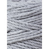 Silver Makramee-Schnur 3ply 3 mm 100m Bobbiny Silver Makramee-Schnur 3ply 3 mm 100m Bobbiny