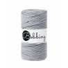 Silver Makramee-Schnur 3ply 3 mm 100m Bobbiny Silver Makramee-Schnur 3ply 3 mm 100m Bobbiny