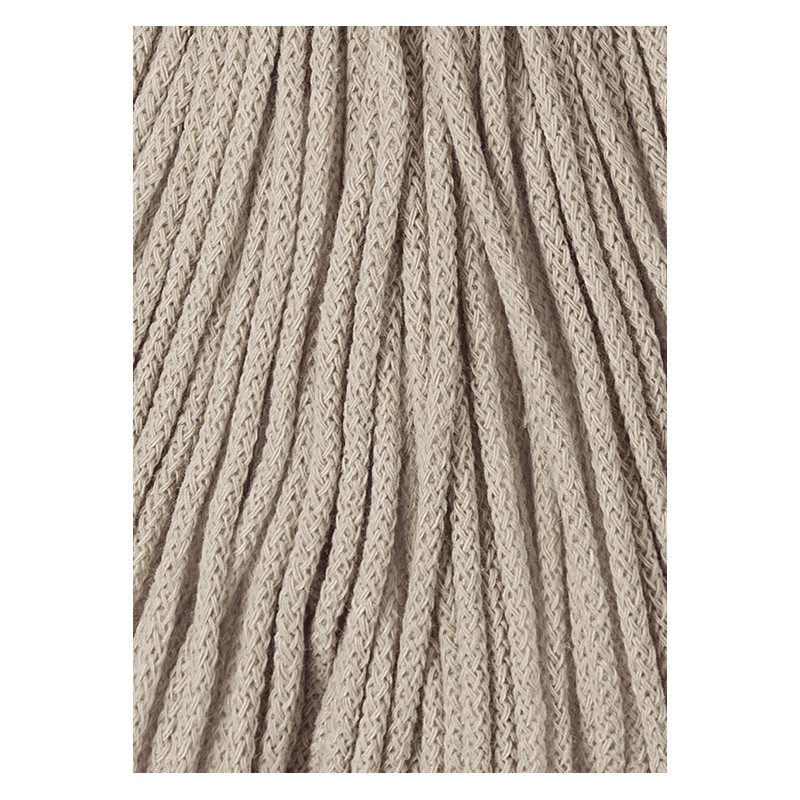 Beżowy Sznurek pleciony 3mm 100m Bobbiny