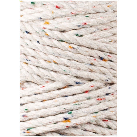 Rainbow Dust 3ply macrame cotton rope 3mm 100m Bobbiny Rainbow Dust 3ply macrame cotton rope 3mm 100m Bobbiny