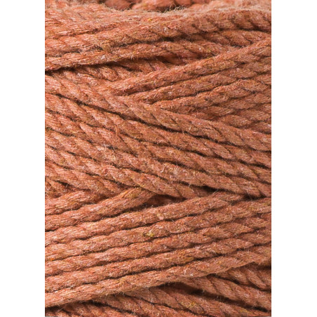 Terracotta 3ply macrame cotton rope 3mm 100m Bobbiny