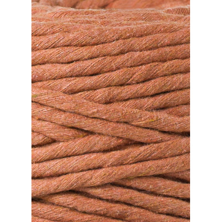 Terracotta macrame cotton cord 5mm 100m Bobbiny