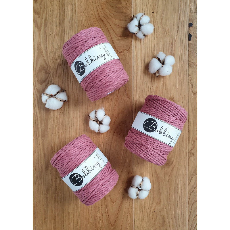 Blossom 3ply Makramee-Schnur 5mm 100m Bobbiny