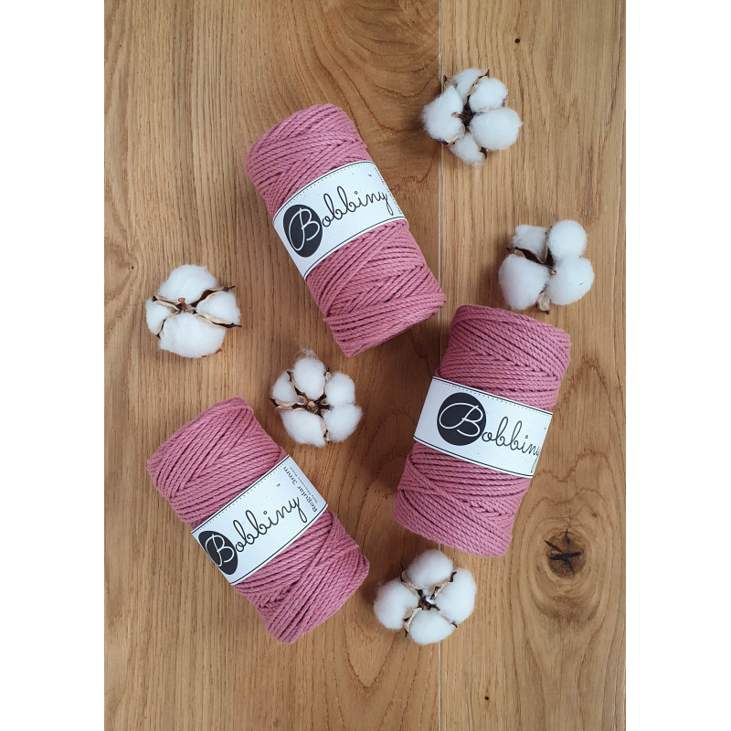 Blossom 3ply Makramee-Schnur 3mm 100m Bobbiny