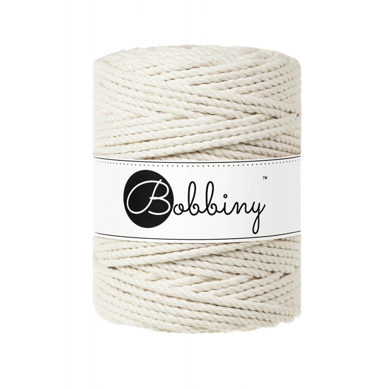 Naturalny sznurek do makramy 3ply 5mm 100m Bobbiny