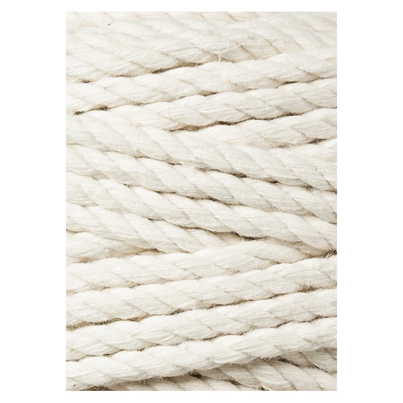 White 100% Cotton Cord Rope for Macrame 3mm Natural and Colored