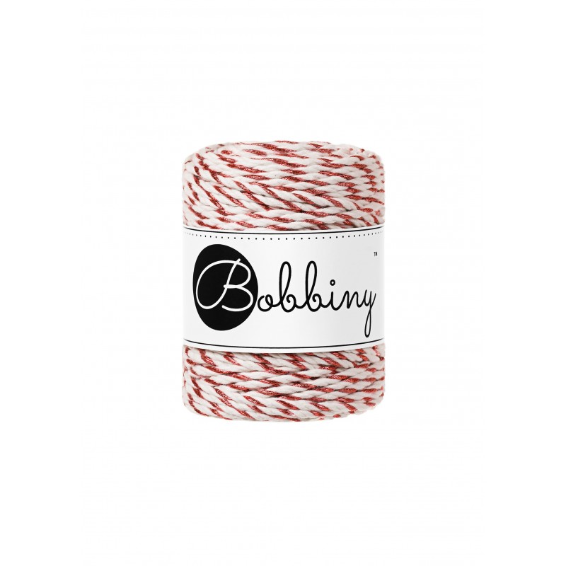 Miedziany Twist 3mm Sznurek do Makramy 3PLY- 50m Bobbiny