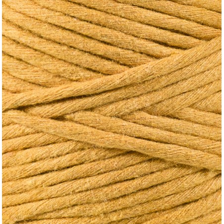 Musztardowy macrame cotton cord 3mm 100m Bobbiny