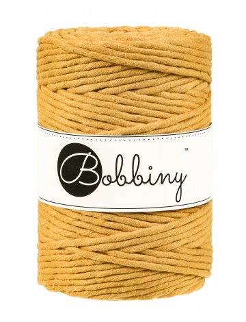 3mm Bobbiny Silvery/golden Macramé Cord Rope Single Twist 100% Cotton 100m 