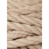 Piaskowy sznurek do makramy 3ply 9mm 30m Bobbiny