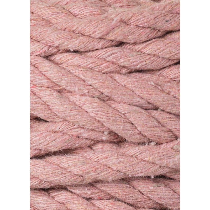 Blush 3ply macrame cotton rope 9mm 30m Bobbiny