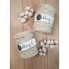 Beżowy sznurek do makramy 3PLY 9mm 30m Bobbiny Beżowy sznurek do makramy 3PLY 9mm 30m Bobbiny