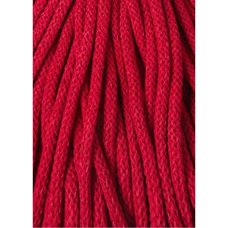 Czerwony Sznurek pleciony 5mm 100m Bobbiny