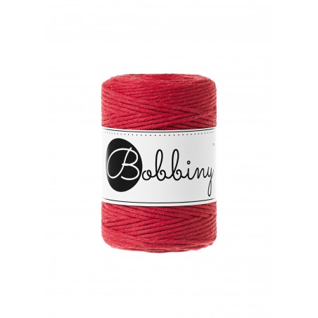 Classic Red Macrame Cord 1.5mm 100m Bobbiny