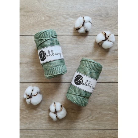 Eucalyptus green cotton cord 100m - BOBBINY