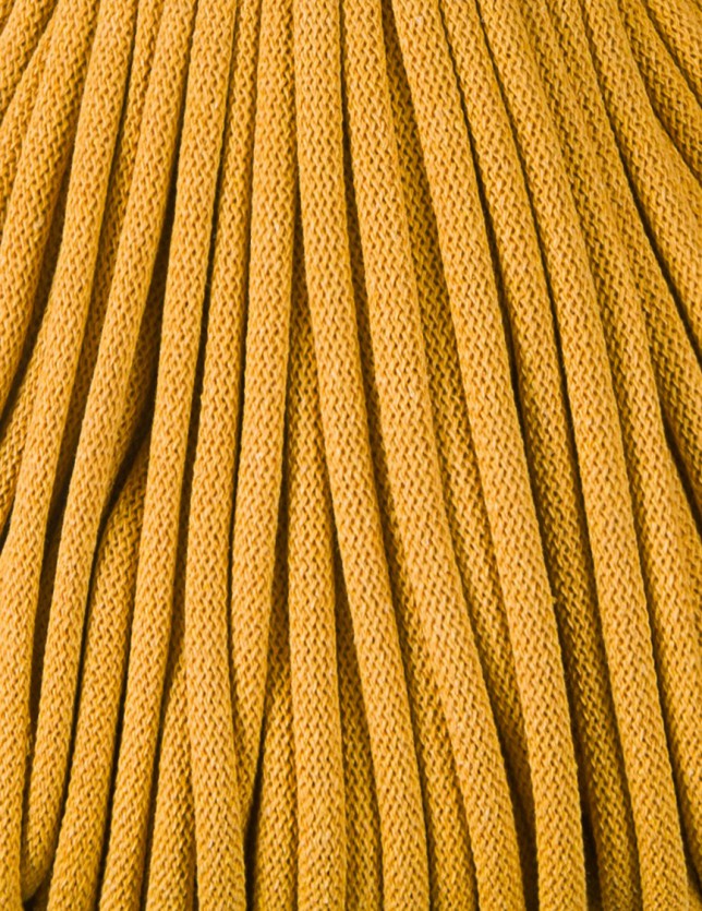 Mustard macrame cotton cord 9mm 100m Bobbiny