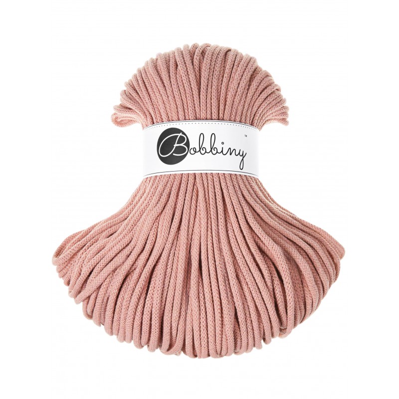 Bobbiny 3 x 100 m 2024 braided cord 9 mm | Blush | Sewing Crafts Hobby PREMIUM