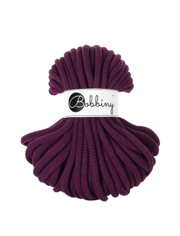 Aubergine Corde Tressé Jumbo 9mm 30m - Cordon Premium pour l'Artisanat