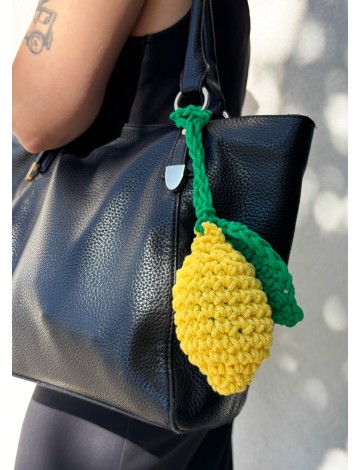 Crochet Lemon Keychain | DIY| Bobinny | Crochet| Free Pattern