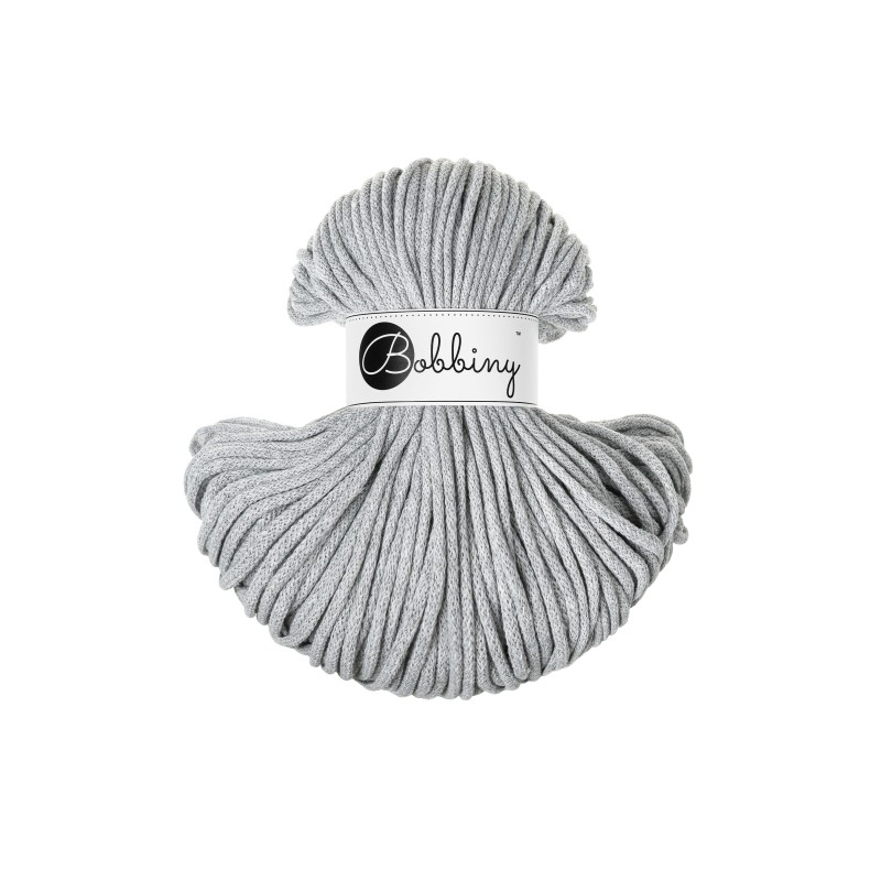 Light Grey | Classic Cotton Cord 4mm 100m | BOBBINY