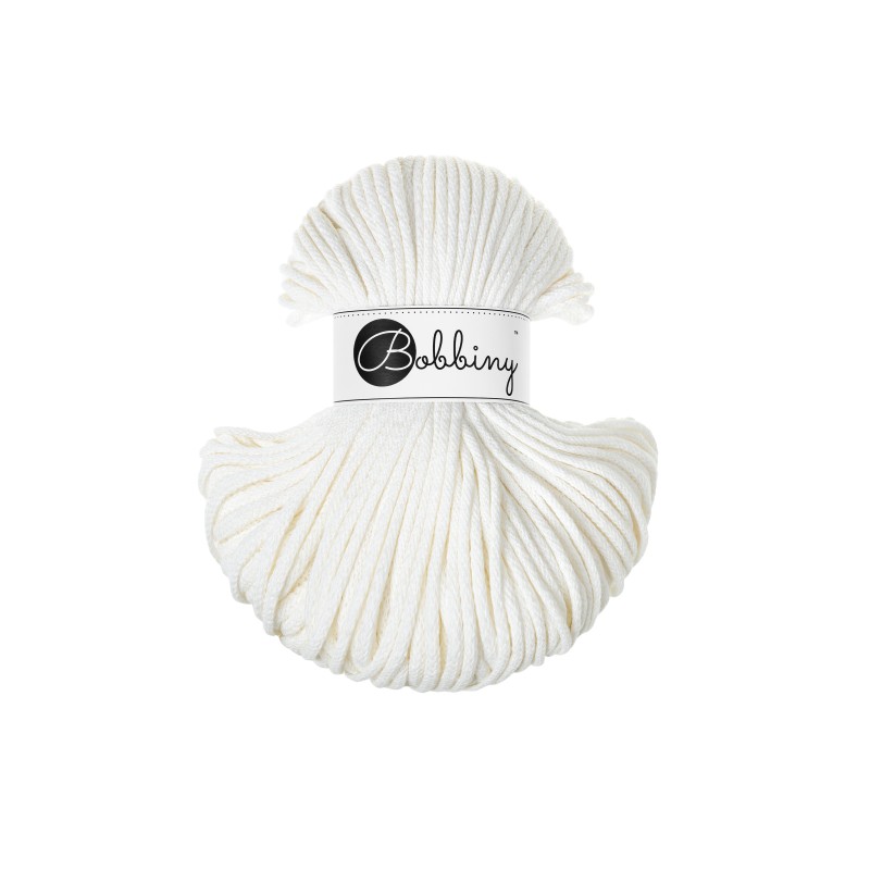 Off White | Classic Cotton Cord 4mm 100m | BOBBINY