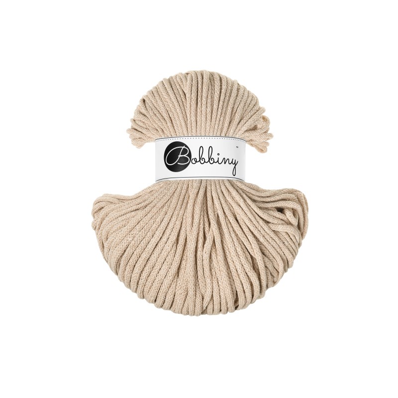 Warm Beige | Classic Cotton Cord 4mm 100m | BOBBINY