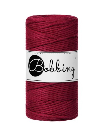 Karmazynowy | Sznurek do makramy 3mm 100m | BOBBINY
