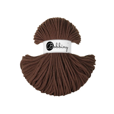 Chocolate Brown | Baumwollkordel 5mm 100m | BOBBINY