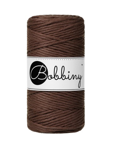 Czekoladowy | Sznurek do makramy 3mm 100m | BOBBINY