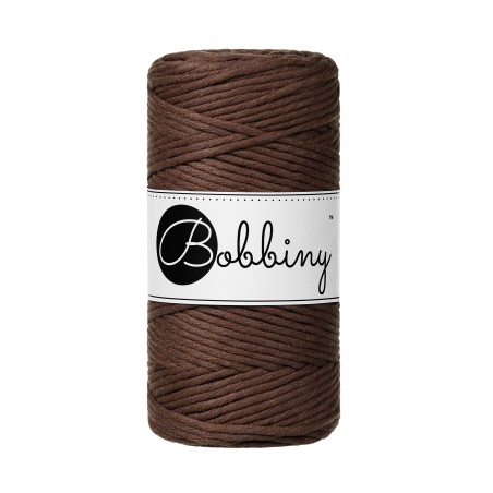 Chocolate Brown | Macramékoord 3mm 100m | BOBBINY