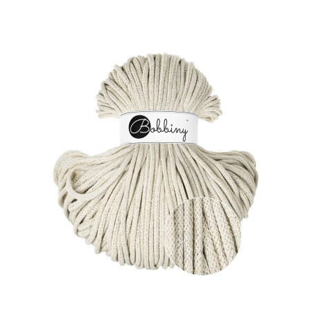 Shiny Cashmere Beige | Cotton Twine 5 mm 100 m | BOBBINS