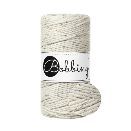 Shiny Cashmere Beige | Macrame String 3mm 100m | BOBBINS